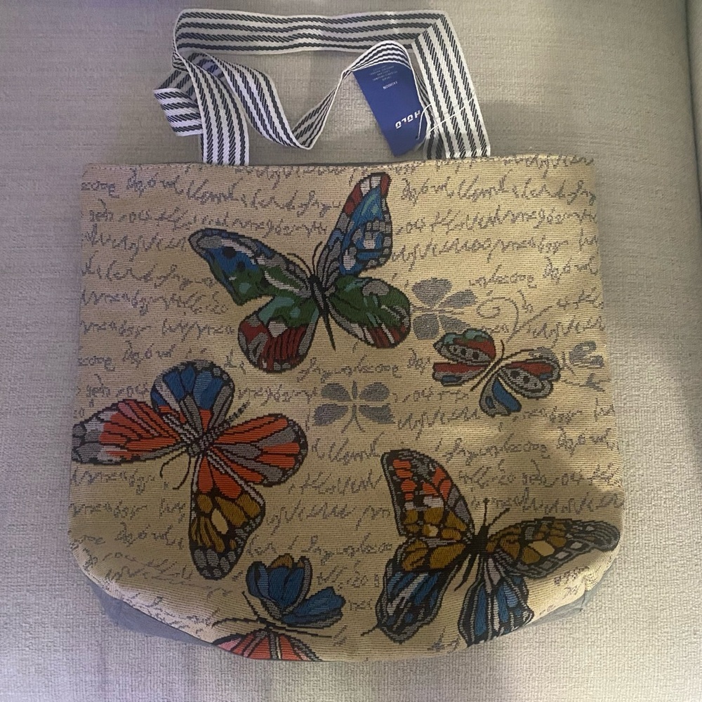 NWT/ HOLO Butterfly Tote Bag